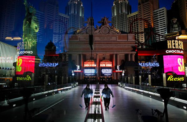 Muted and Vacant, Las Vegas Struggles to Survive Shutdown