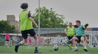 On the Day Transgender Women Soccer Players Face a Ban in England, they Play On