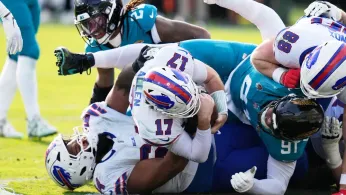 Josh Allen Carries Bills to 27-24 Win at Jags for Buffalo's First Road Playoff Victory in 33 Years